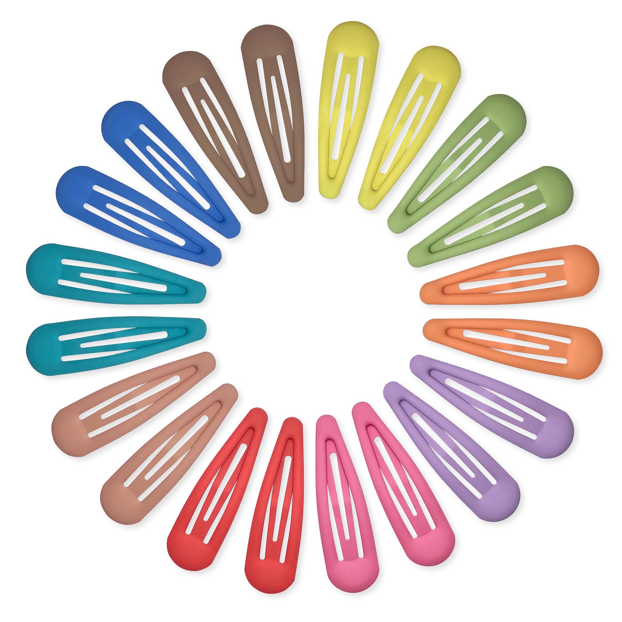 Small Matte Black Hair Barrettes - 20 Pack -19