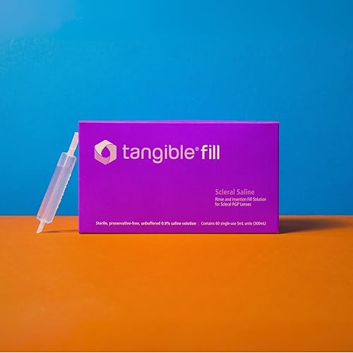 Miniatura 4 de Tangible Fill Solución salina para lentes de contacto esclerales y rígidas permeables a gases, de un solo uso, 0.2 fl oz (paquete de 60)