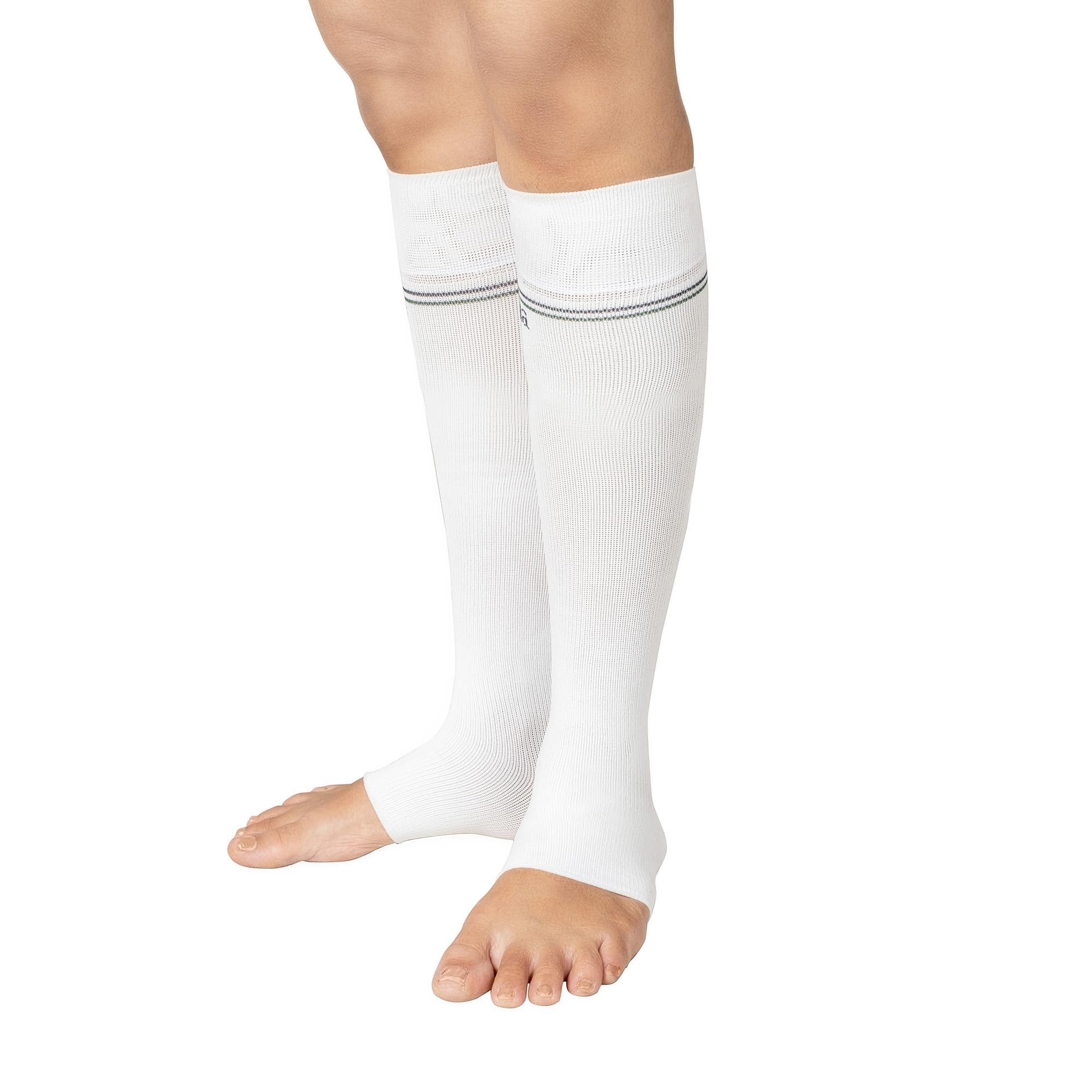 Syounaa Varicose Veins Socks for Men and Women | Mild Compression I Superior Infrared CELLIANT Technology | No Struggle, Easy on and off Design | Knee-Length, Unisex, White (Free Size)-image-39