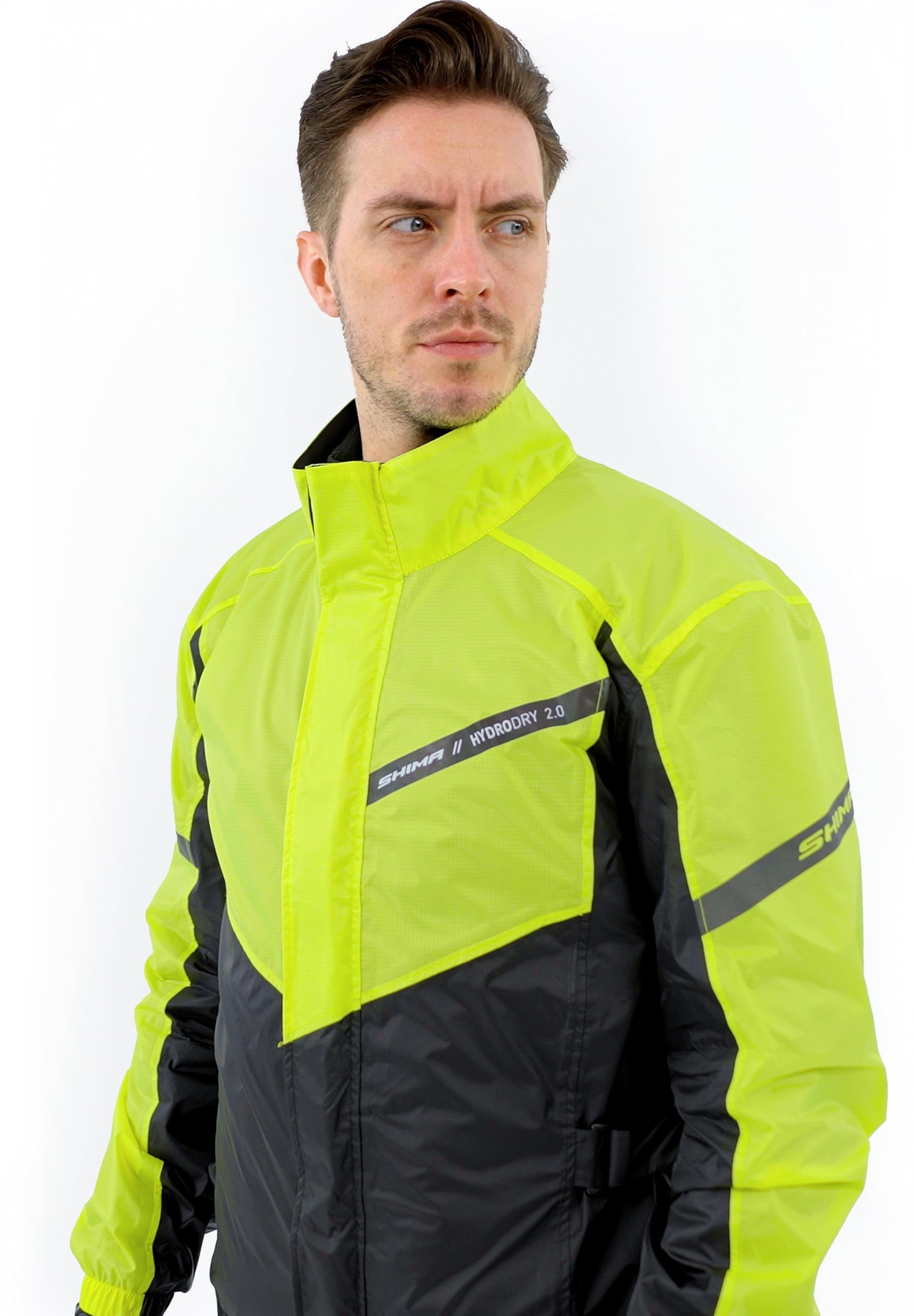 SHIMA HydroDry 2.0 Impermeable Chaqueta Pantalones Traje Ropa Moto Hombre Mujer Chubasquero Visibilidad Transpirable