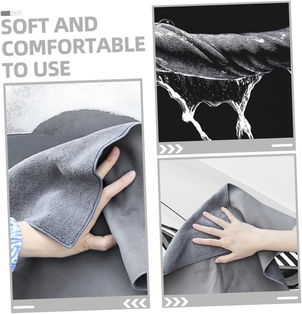Absorbent Car Wash Drying Cloths, Fiber Towel for Exterior Cleaning