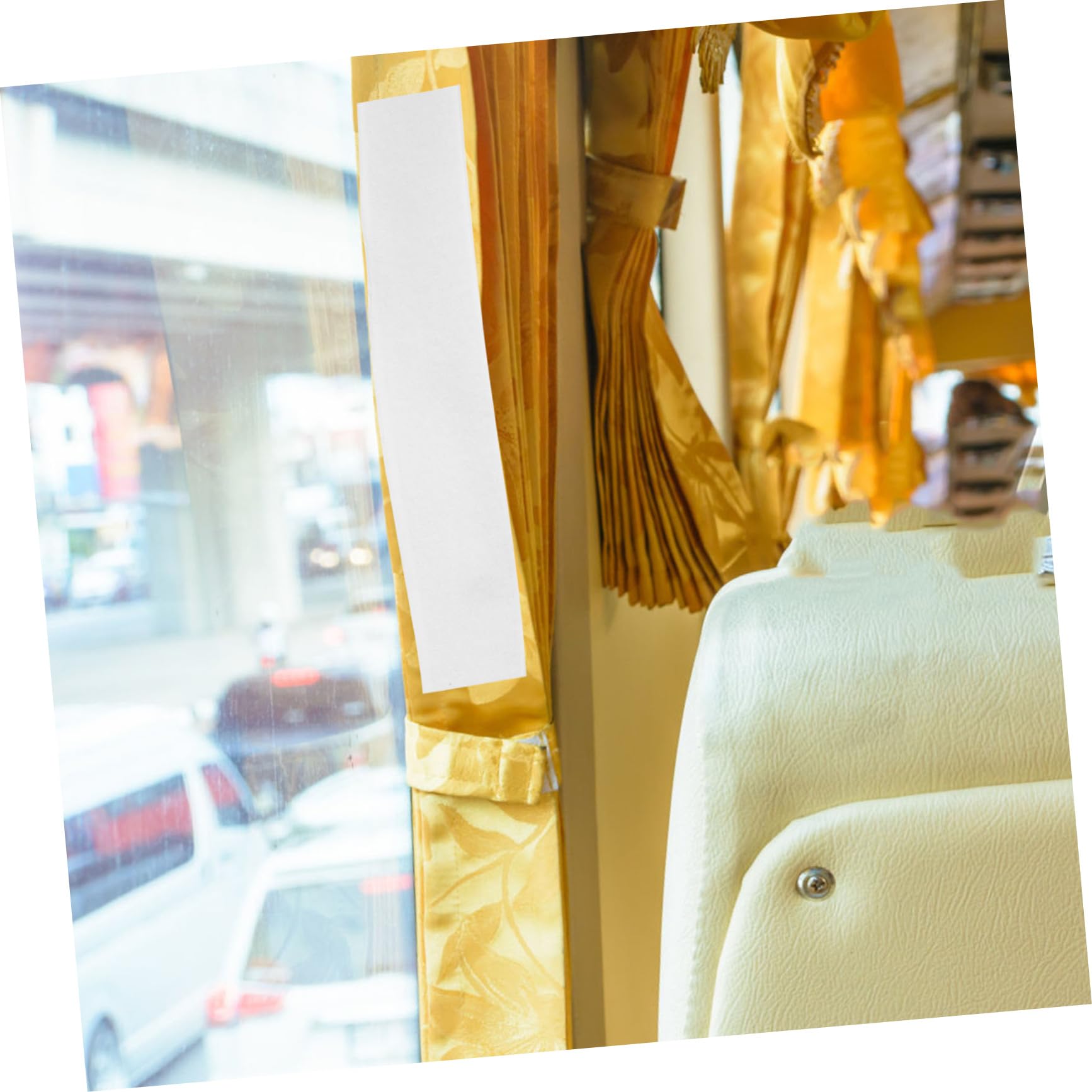 Nastro Adesivo a Strappo Bianco 25m, Set da 1, per Fissaggio | Nailon e Blend di Poliestere, Uso Versatile per Schermi e Tende, Design Autoadesivo Forte Tenuta