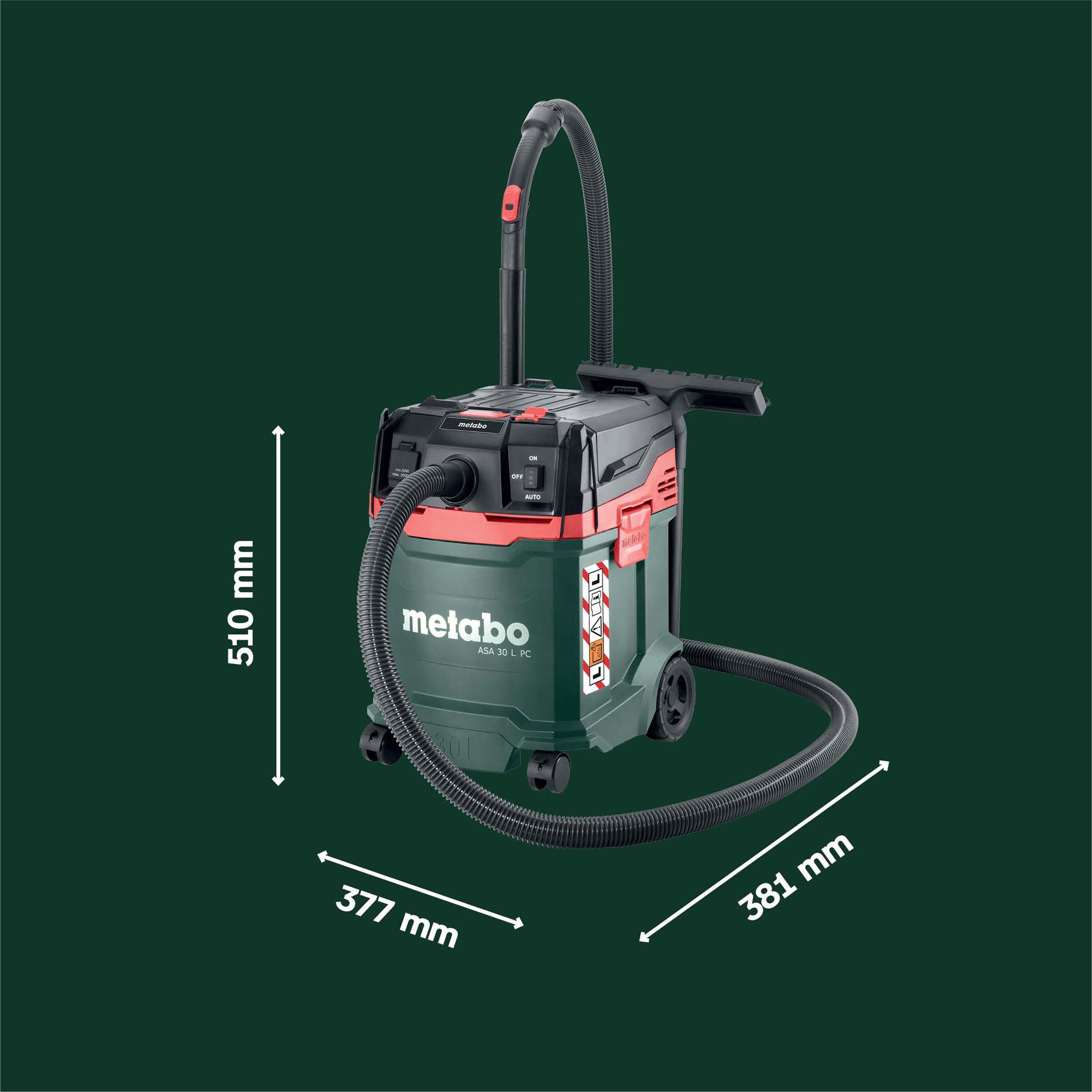 Metabo ASA 30 L PC Allessauger Nass-Trockensauger Staubklasse L 1200 Watt Industriesauger