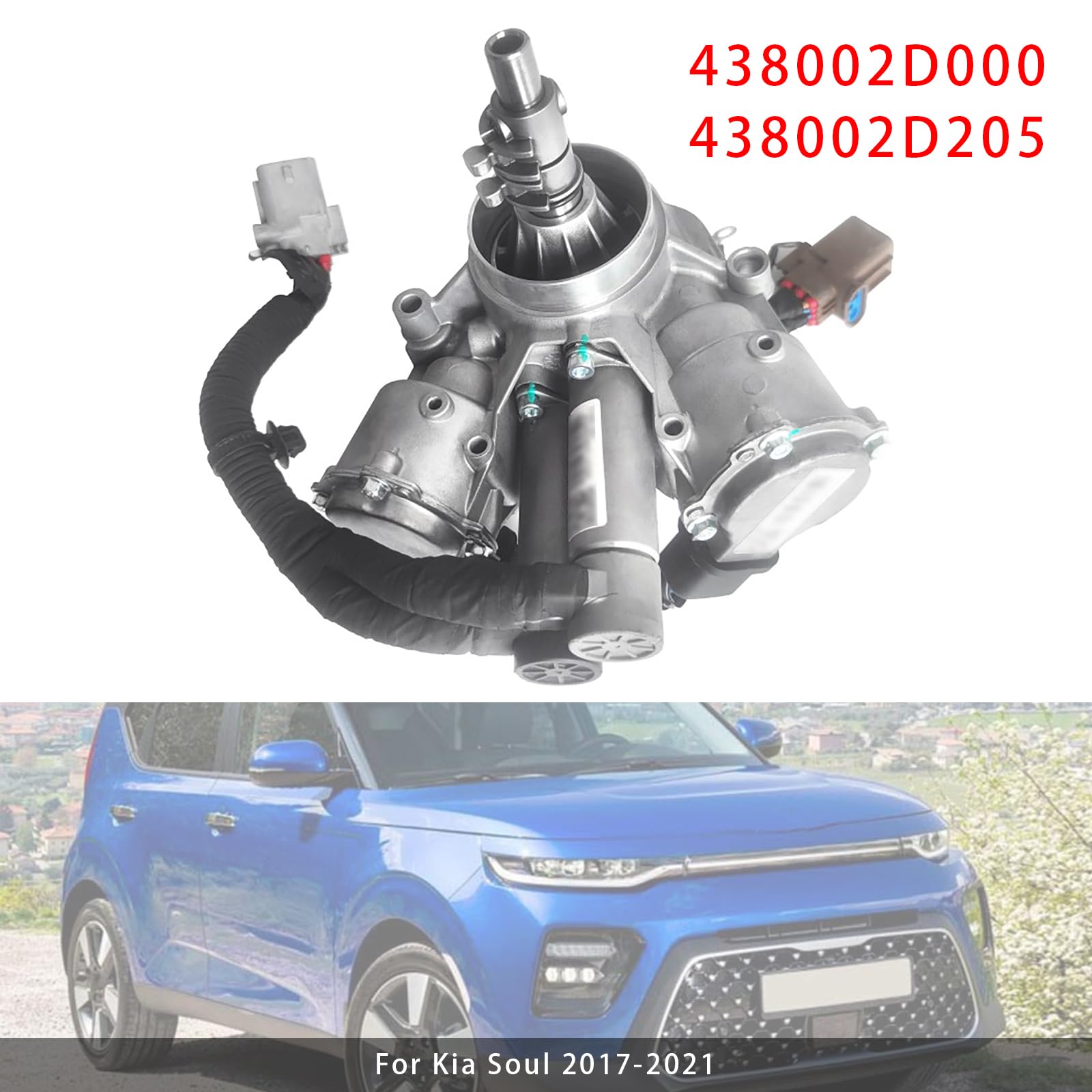 Topteng Actuator Assy-Gear 438002D000 438002D205 12-Pin Adatto per Kia Soul/Forte 2017-2021