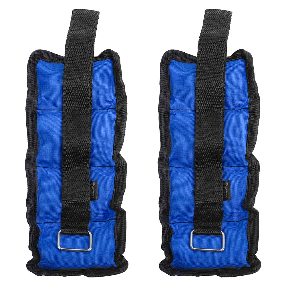 Namvo Adjustable Ankle Weights: Leg Weights, Ankle Weights, Wrist Weights, 0.25kg for Each Ankle, 0.5kg for a Pair (Blue)