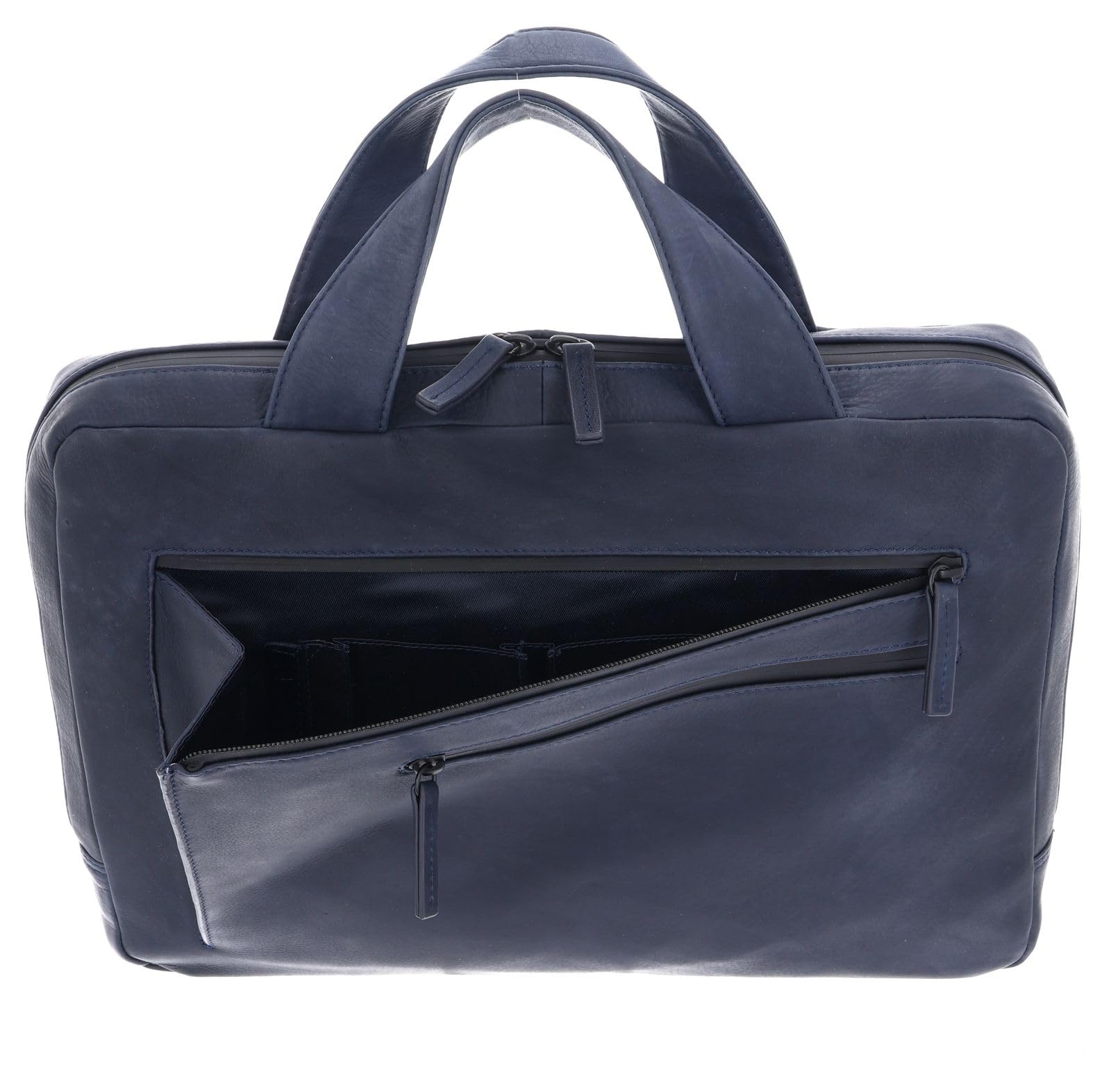 Leonhard Heyden Leder Businesstasche mit Laptopfach Den Haag RV-Aktenmappe 1 Fach 6749 Marineblau dunkelblau