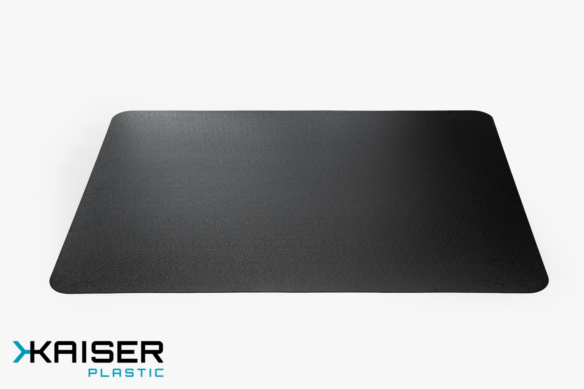 KAISER PLASTIC® mata do grillowania | podkładka | 90 x 120 cm | czarna | Made-In-Germany | na taras – do ogrodu – na balkon | wykonana z poliwęglanu (PC)