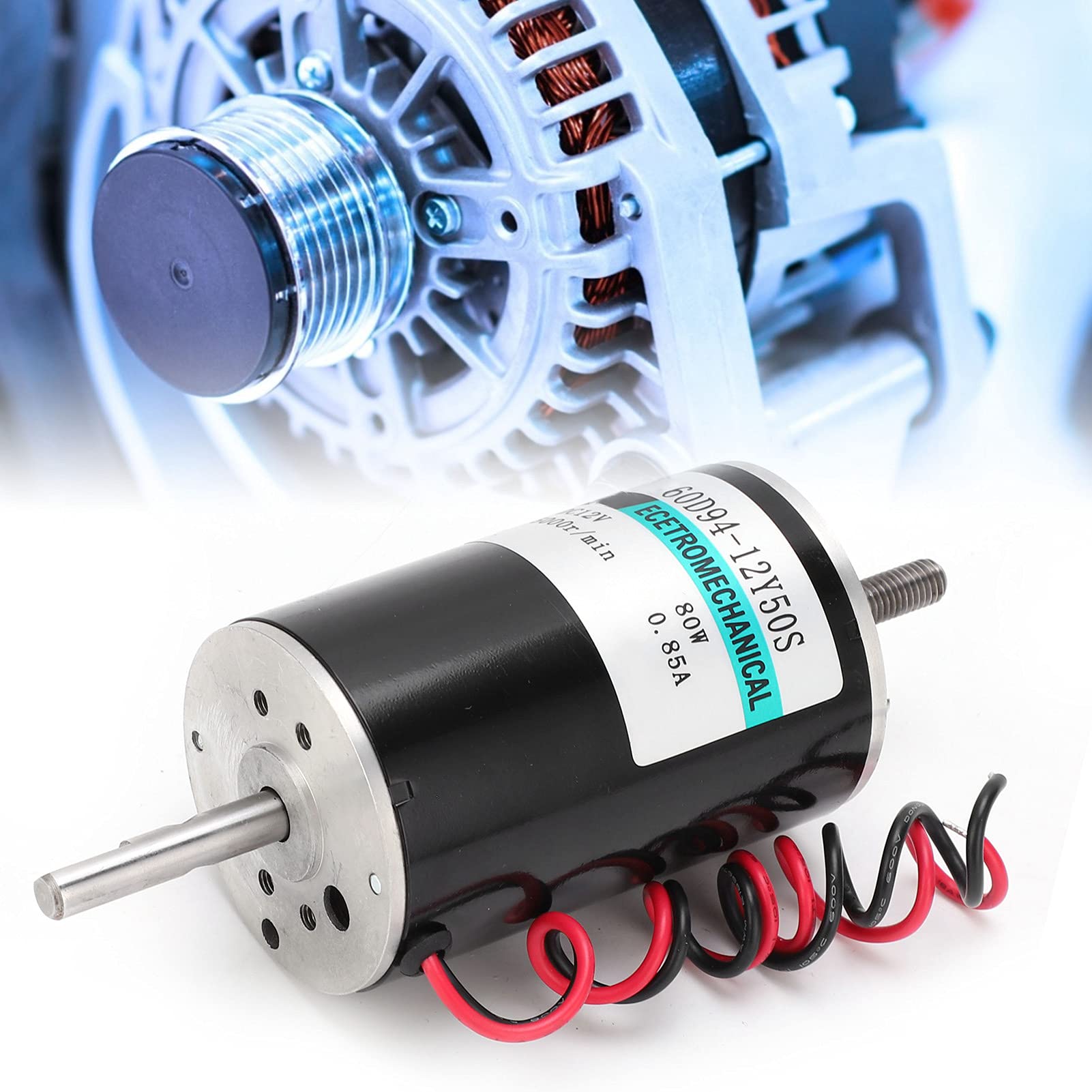 AMONIDA Micromotor CC de Alta Velocidad de 80 W con Regulación de Velocidad para Máquinas de Corte y Herramientas de Pulido (sin soporte)