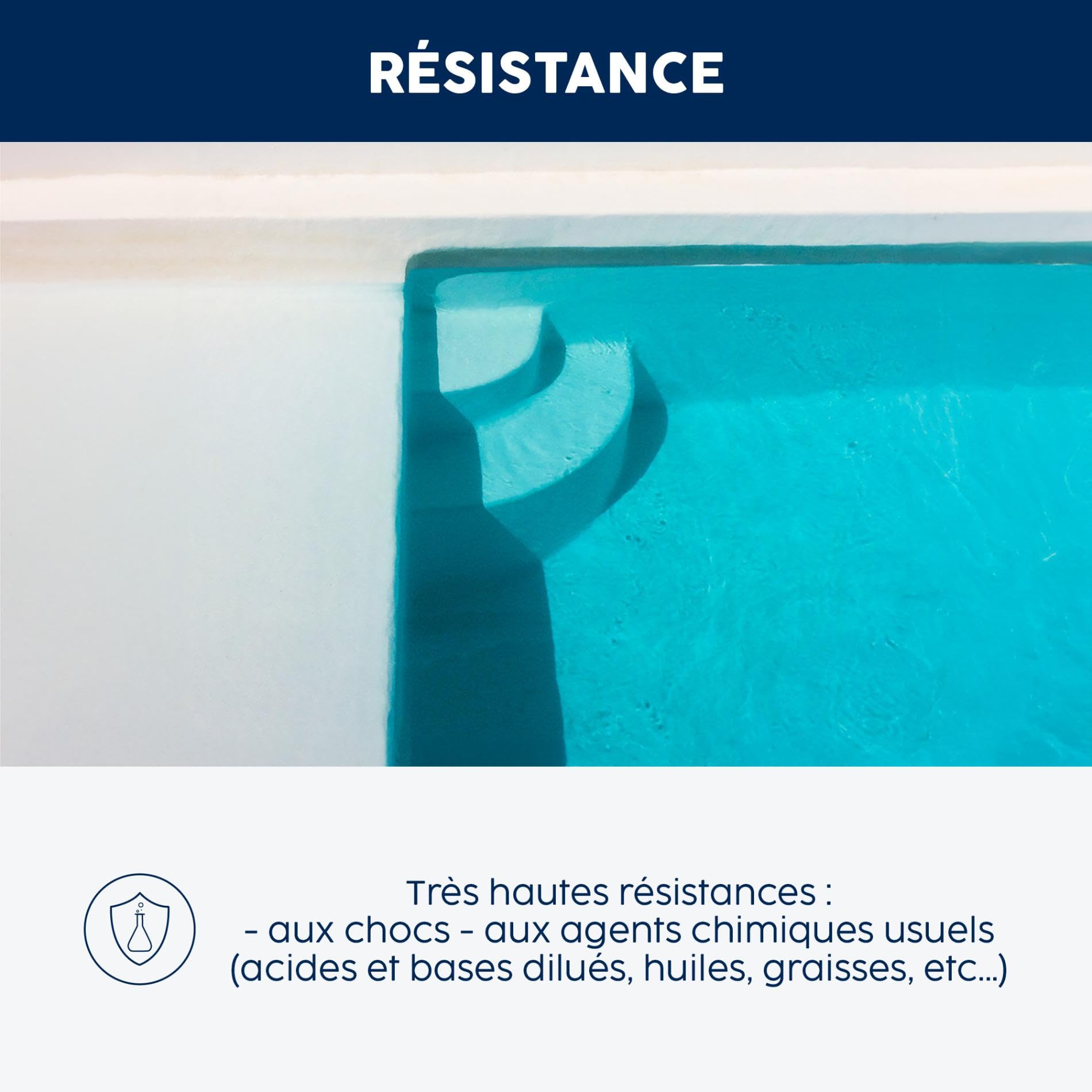 MATPRO - Peinture Piscine Epoxy - Sans Solvant - Très Haute Adhérence sur Béton, Ciment, Enduit - Application Travaux Neufs/Réparation - Vert Gazon - 2.5Kg