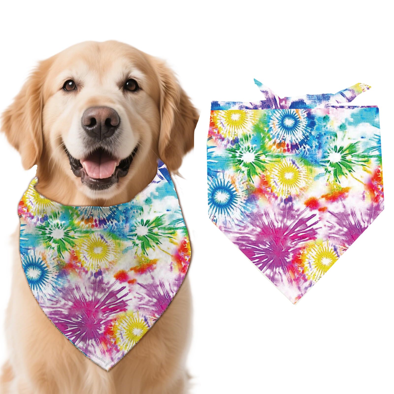 arricraft 1 Pc Colorful Dog Bandana