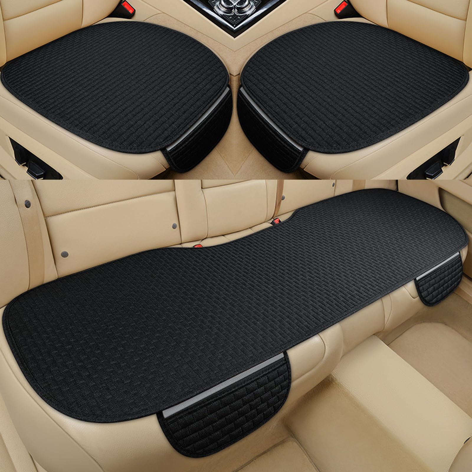 Car Seat Covers, Car Seat Cushion, 2 Pcs Car Seat Pads Mat for Auto, Bottom Driver Car Seat Protector, Universal Seat Covers for Cars, Breathable