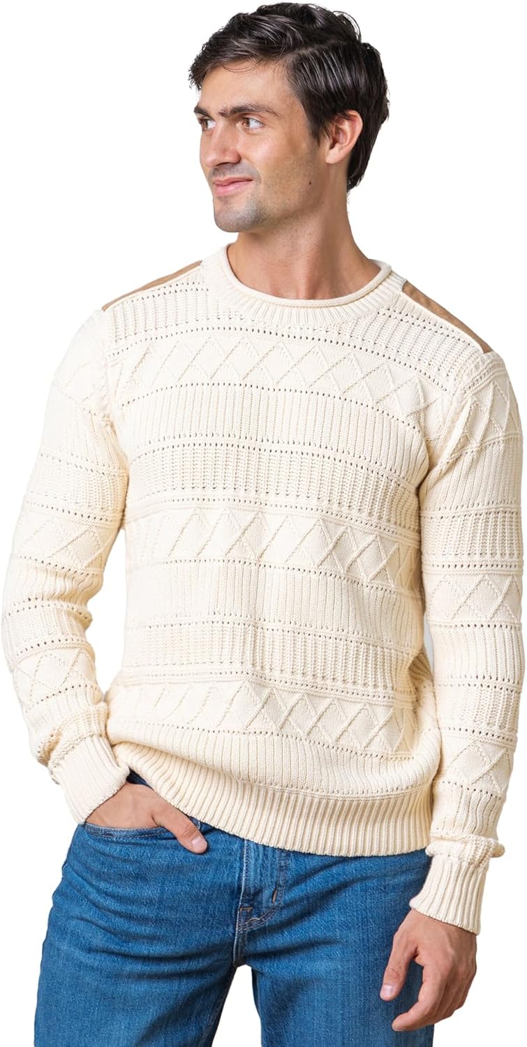 Hope & Henry Girls Cable Front Pullover Sweater