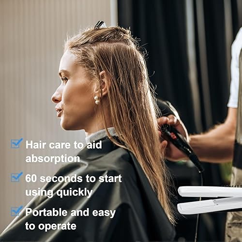 Miniatura 7 de Elitzia ET1411 Plancha para el cabello congelado – Plancha plana de terapia fría de 15.8F para reparación del cabello dañado y protección del color