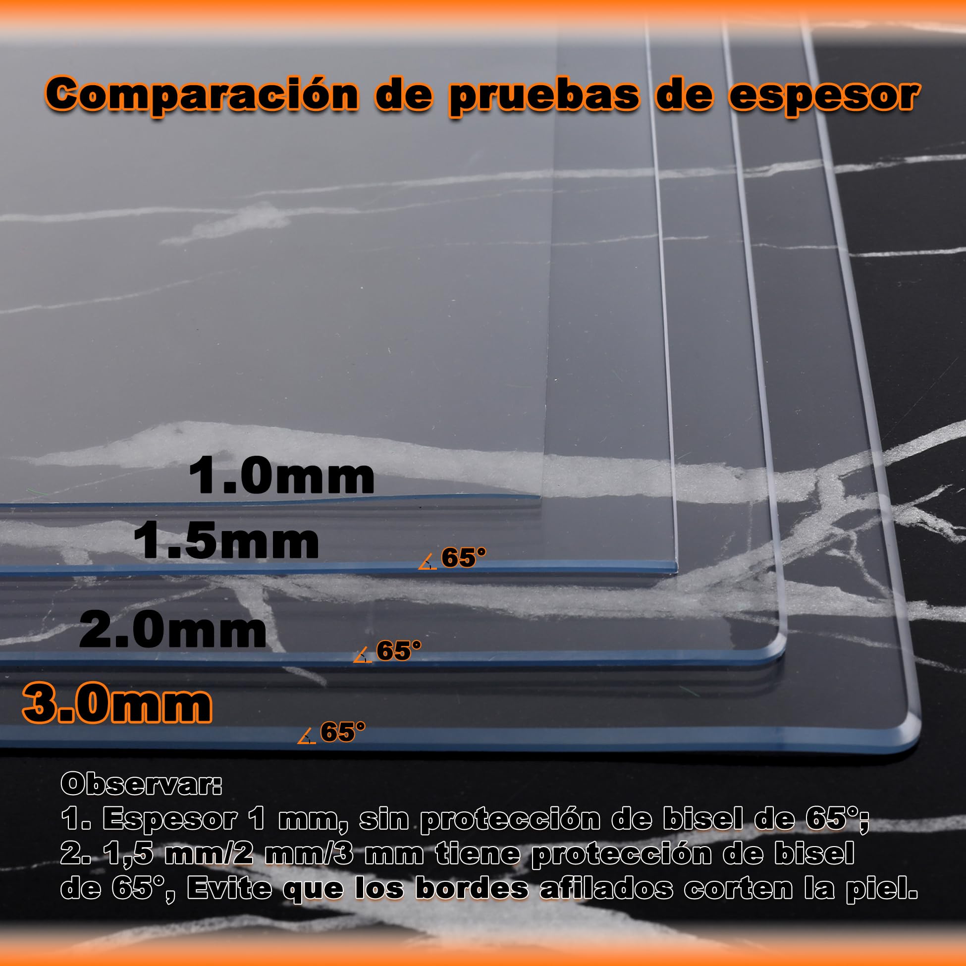Runde transparente PVC-Tischdecke, 120 cm, 3 mm, auslaufsicher, umweltfreundlich, rollbar, für Holz und harte Böden, transparente Schutzhülle für runde Tische