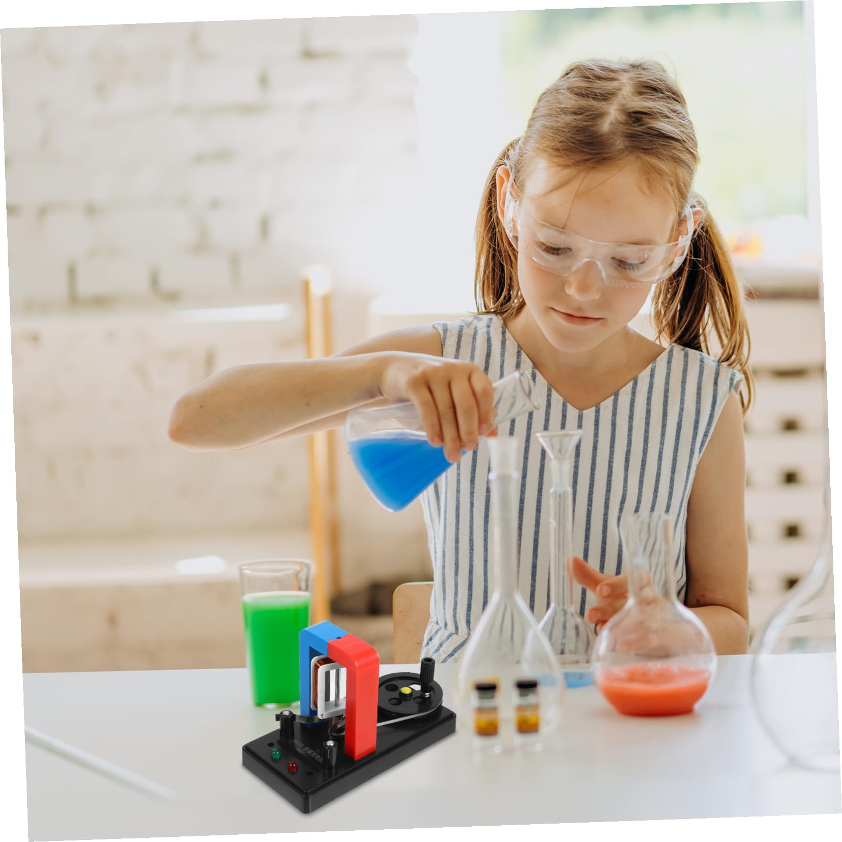 Generador de Manivela Manual para Ciencias Físicas, Negro