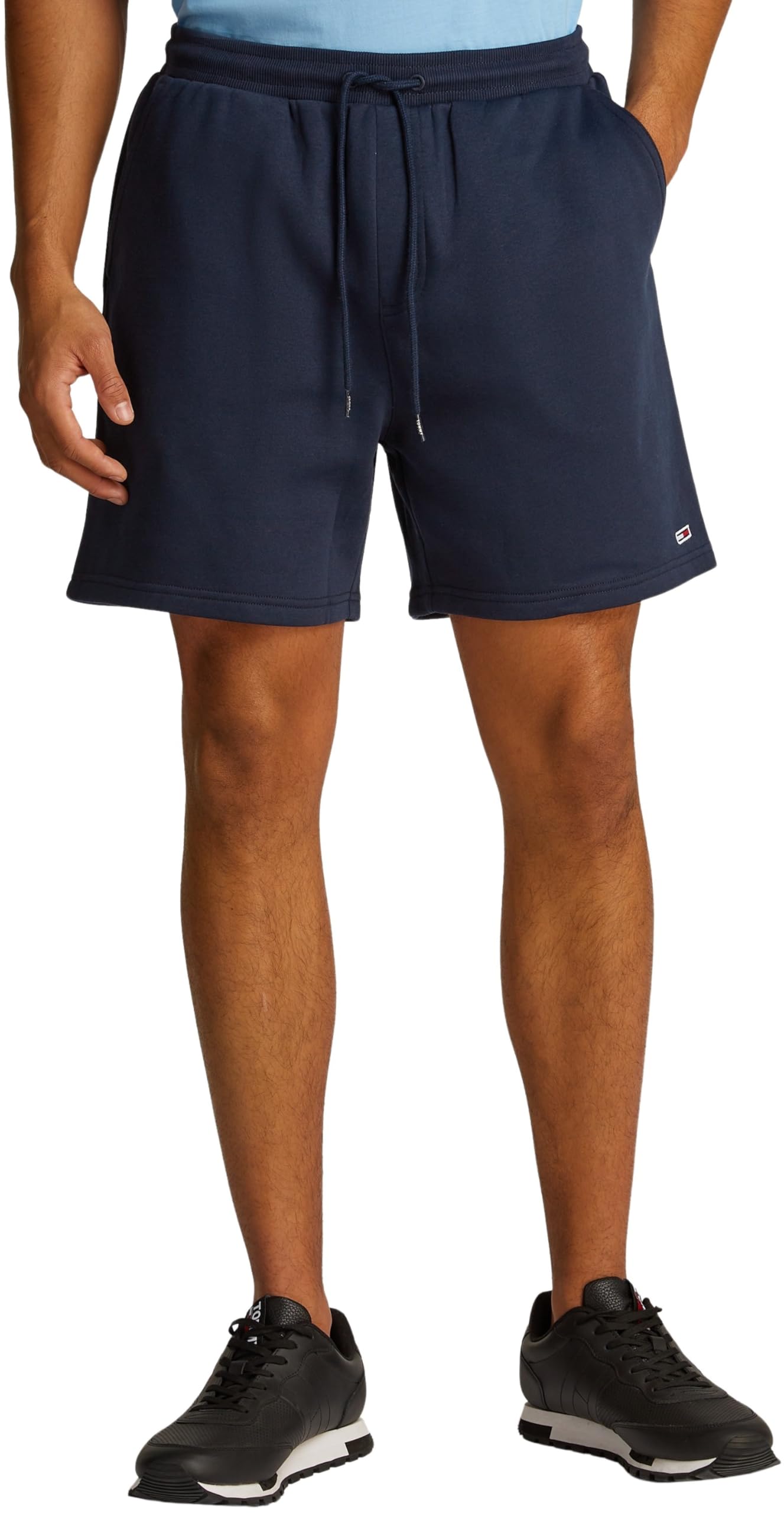 TOMMY JEANS Homme TJM Flag Beach Ext Dm0dm21931 Short De Survêtement, Blue (Dark Night Navy), XXL EU
