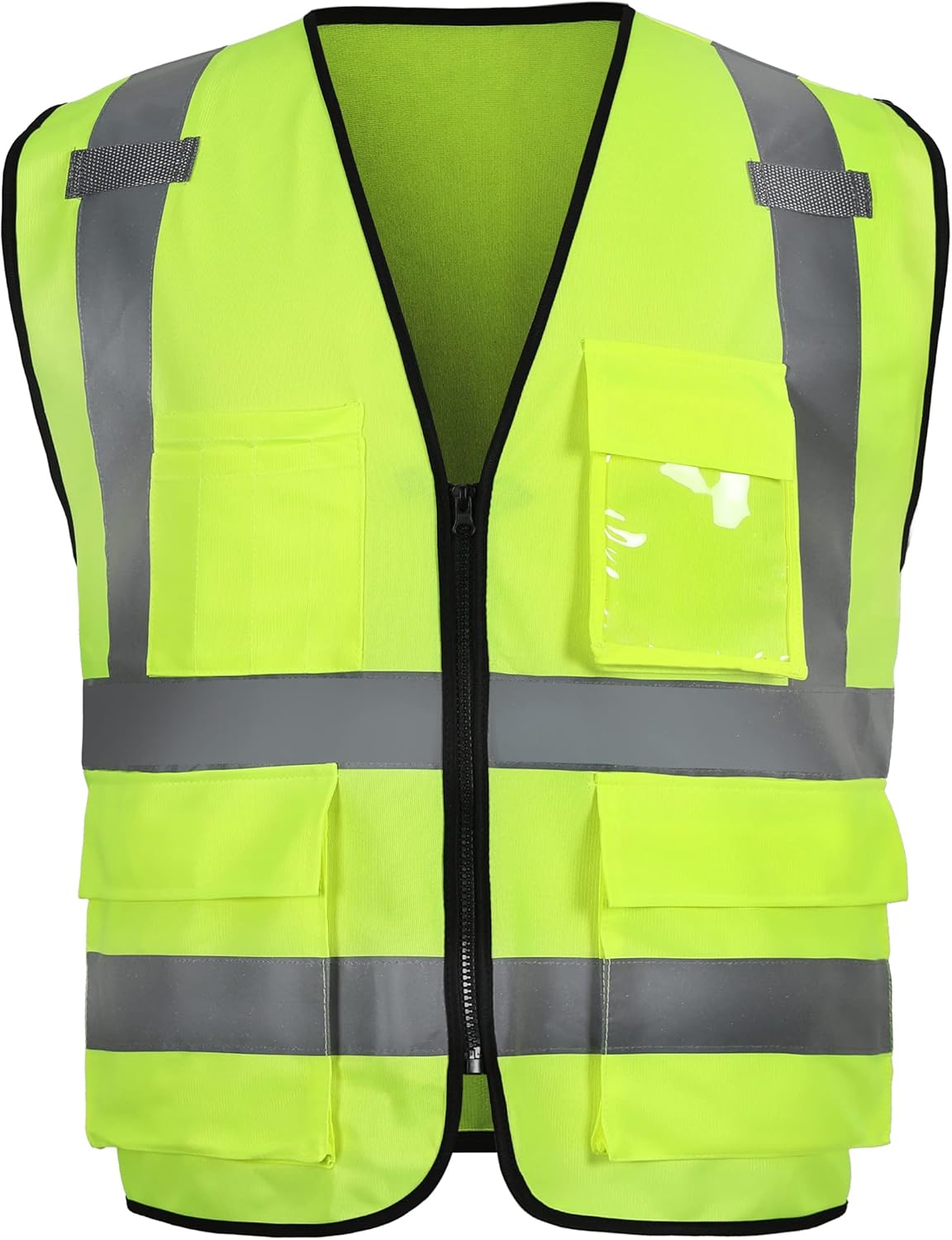 Buy SESafety Reflective Safety Vest with Pockets and Zipper, High
