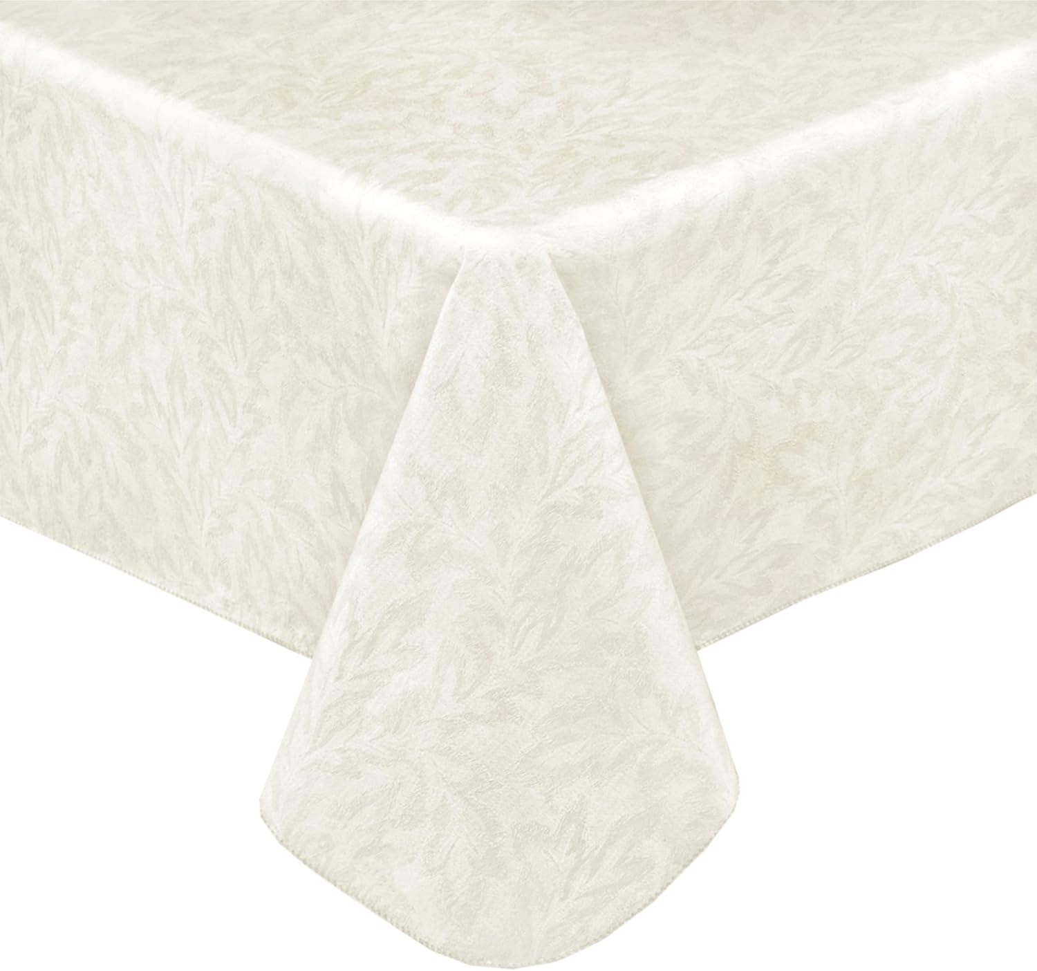 Newbridge Beige Napa Leaf Solid Color Vinyl Flannel Backed