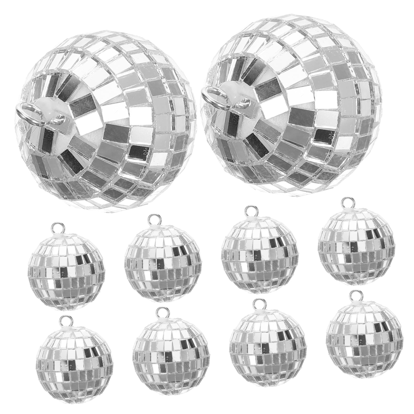 Mipcase Disco Ball Decor 10pcs Bright Decorative Balls for Party Wedding Home Office