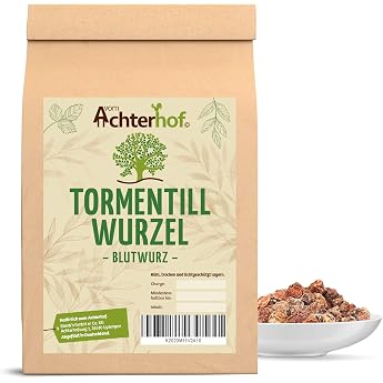 500 g Bloodroot Tormentill Root Cut Tormentill Herbal Tea from Achterhof Blutwurzel