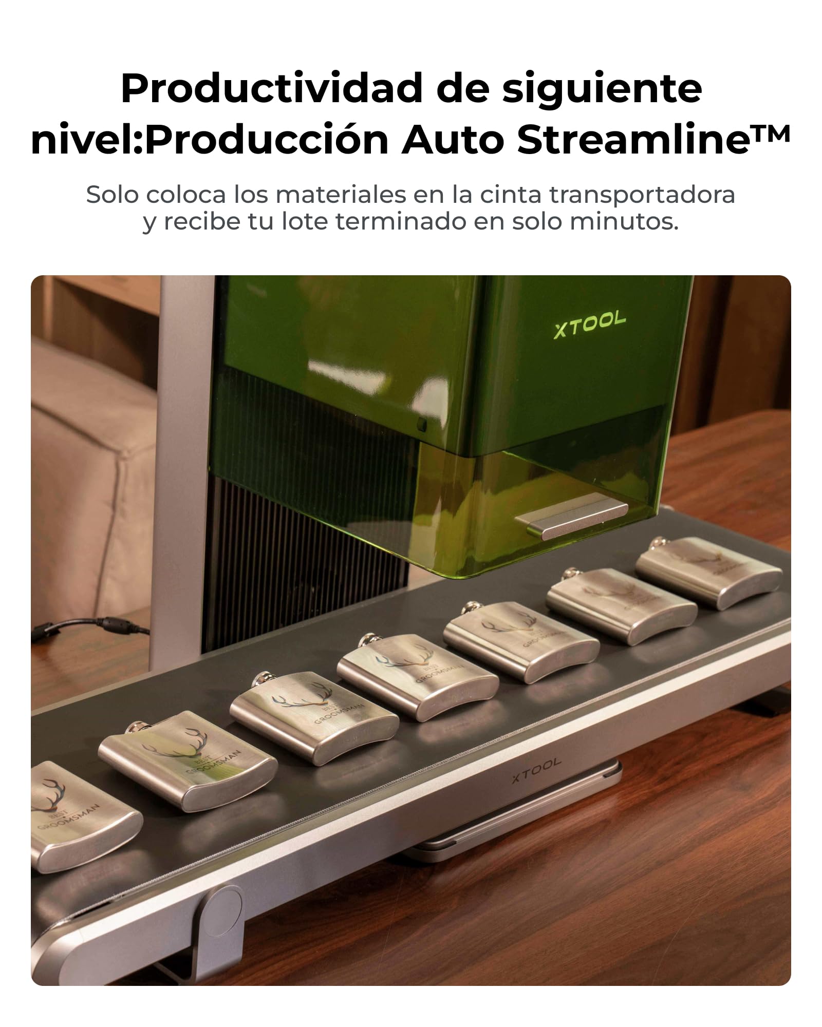 xTool Cinta transportadora automática Streamline para F1 Ultra, F2 Ultra & F2 Ultra UV