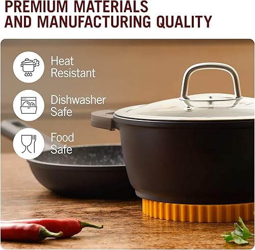 Miniatura 6 de Divertidos salvamanteles de silicona en forma de rotelle para cocina de una serie de utensilios de cocina inspirados en la pasta | Almohadillas