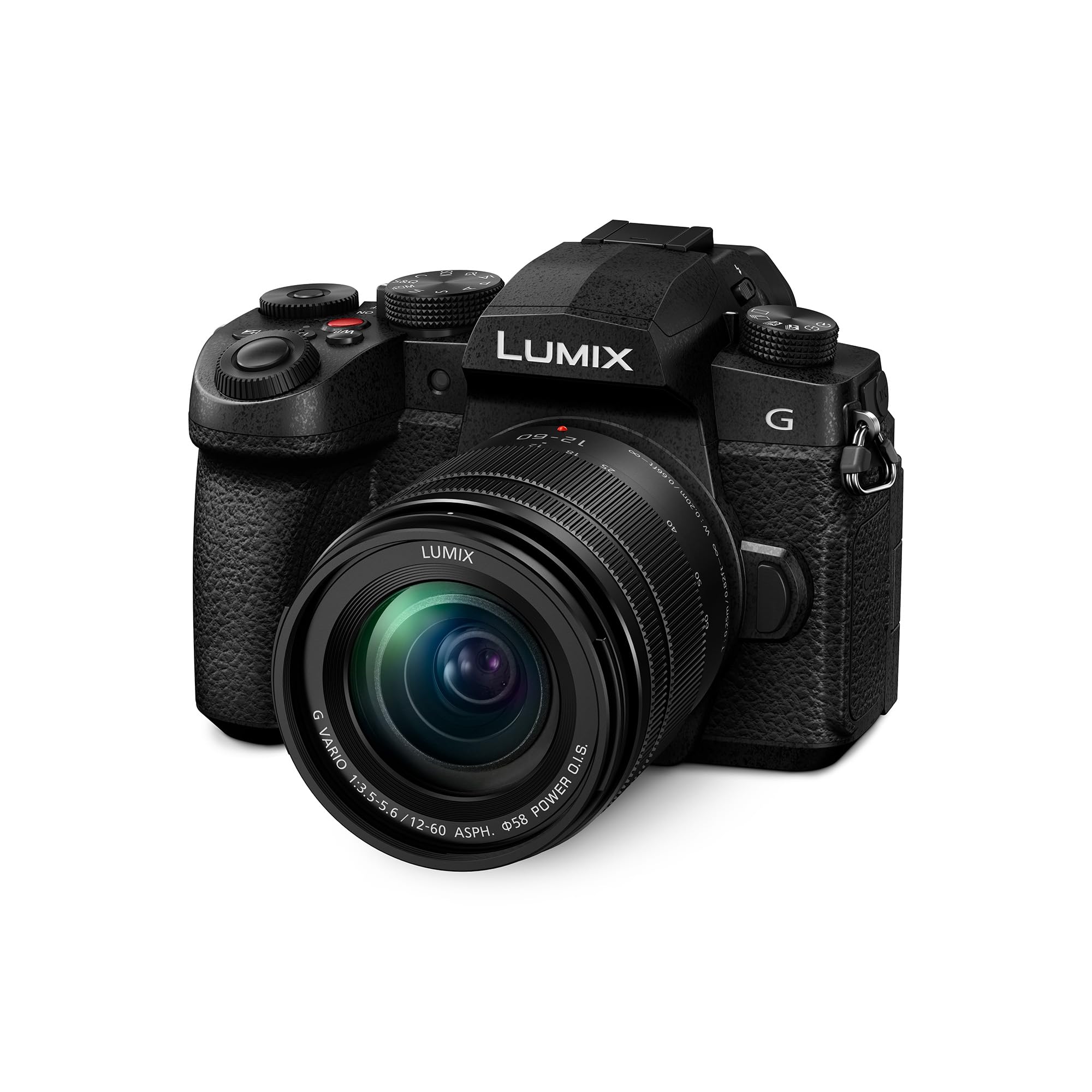 Panasonic Lumix G97 | Appareil Photo Hybride + Objectif Lumix 12-60mm (Capteur 4/3 20MP, Double stabilisation, Viseur OLED Vidéo 4K illimité, Vlog-L, Wi-FI, Bluetooth, Tropicalisé) Noir