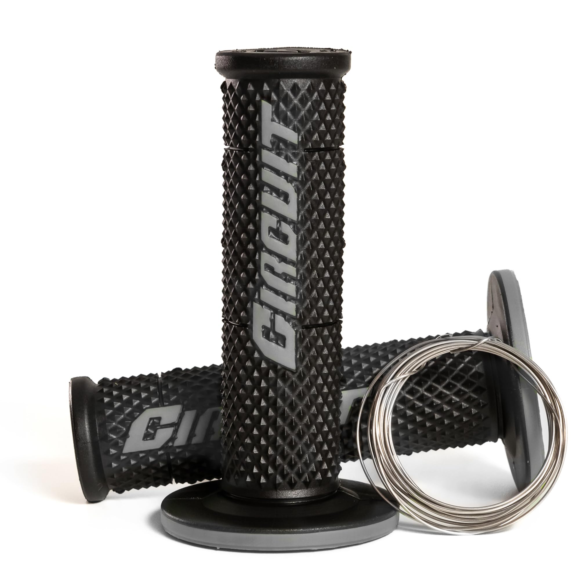 Circuit Equipment - Circuit V Motorcycle Handlebar Grips - Durable Non-Slip Rubber for Superior Comfort and Control - High Performance for All