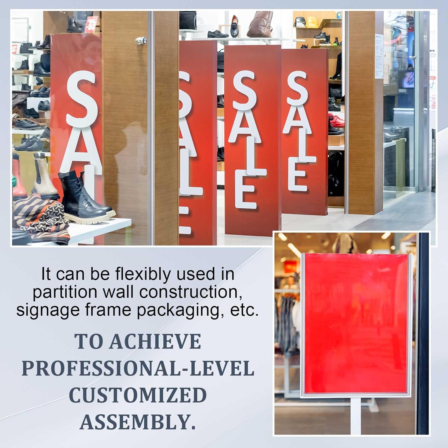 8 Pack Polycarbonate Greenhouse Panels Connectors, 36" Plastic H Channel Fits 1/8" Thick, Flat Plexiglass, Wall Polycarbonate Panels Connectors to Join Acrylic or Glass Sheets