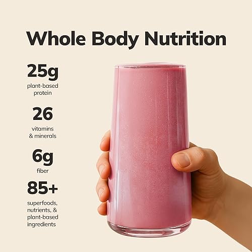 Miniatura 2 de Ka'Chava Mezcla de batido nutricional todo en uno, fresa, 15 porciones, más de 85 superalimentos y nutrientes, bebida de proteína en polvo a base de