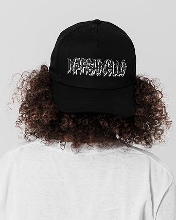 Marshmello - Grunge 5 Panel Snapback, Black