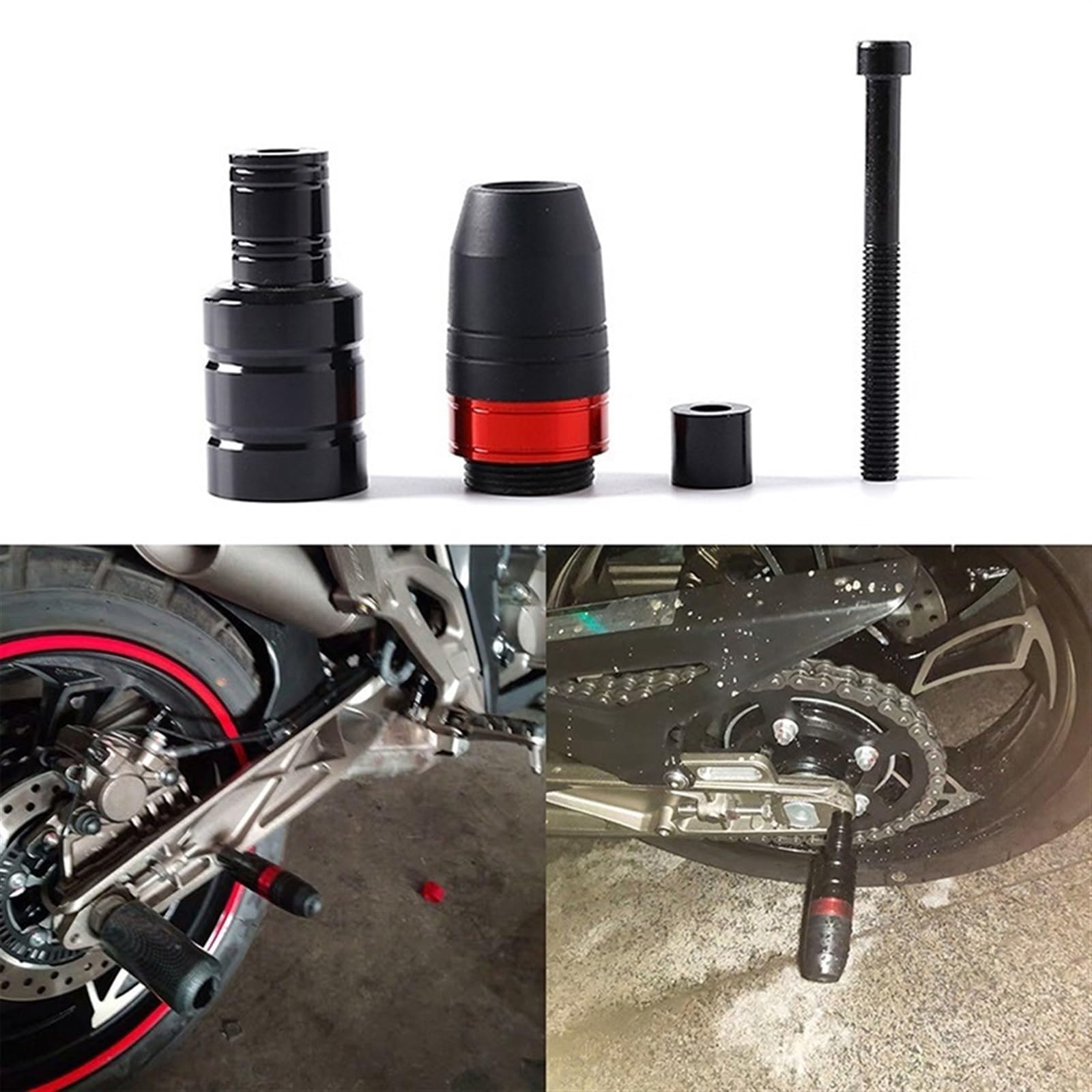 WOODEY Cadre De Moto Curseur Crash Pad Protecteur Anti-Chute Accessoires De Moto Universels pour Trou Fileté De 8mm