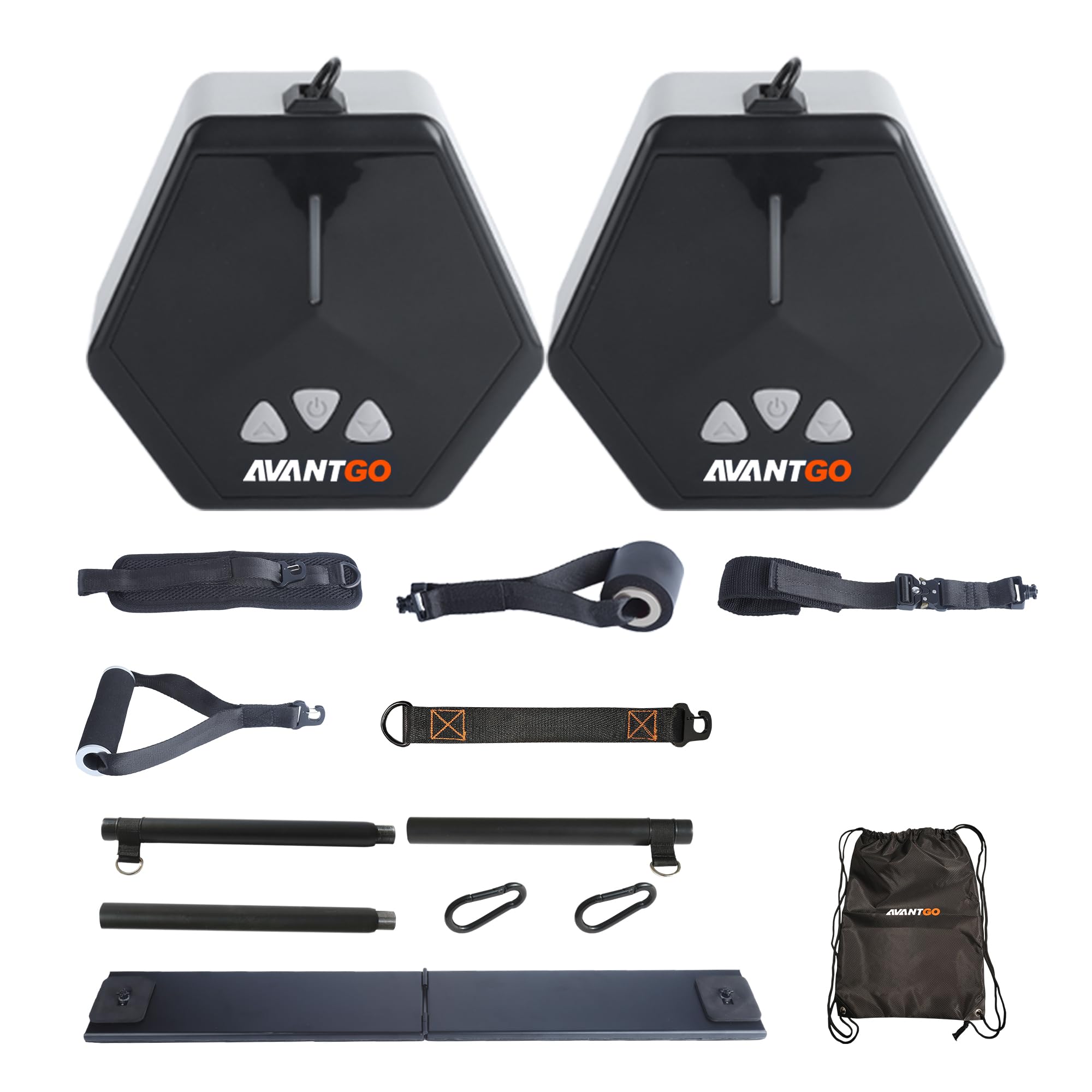 portable home gym multifunctional cable fitness machine resistance adjustable functional trainer app amp bluetooth connection full body workouts fitness anywhere gray