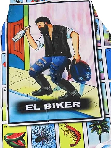 Miniatura 3 de Leos Imports Loteria Card - Delantal de bingo mexicano con bolsillos