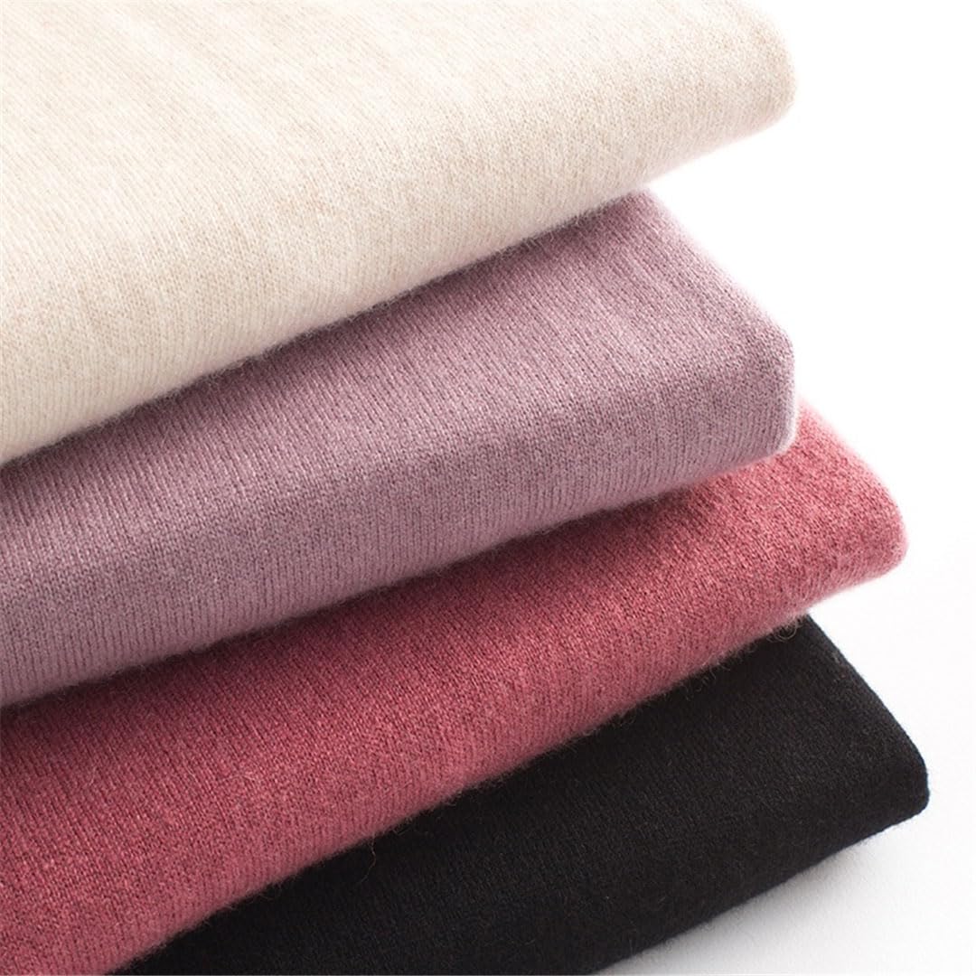Vogrtcc Top da Donna in Maglione Girocollo A Maniche Lunghe, Pullover in Maglia, Top in Maglione