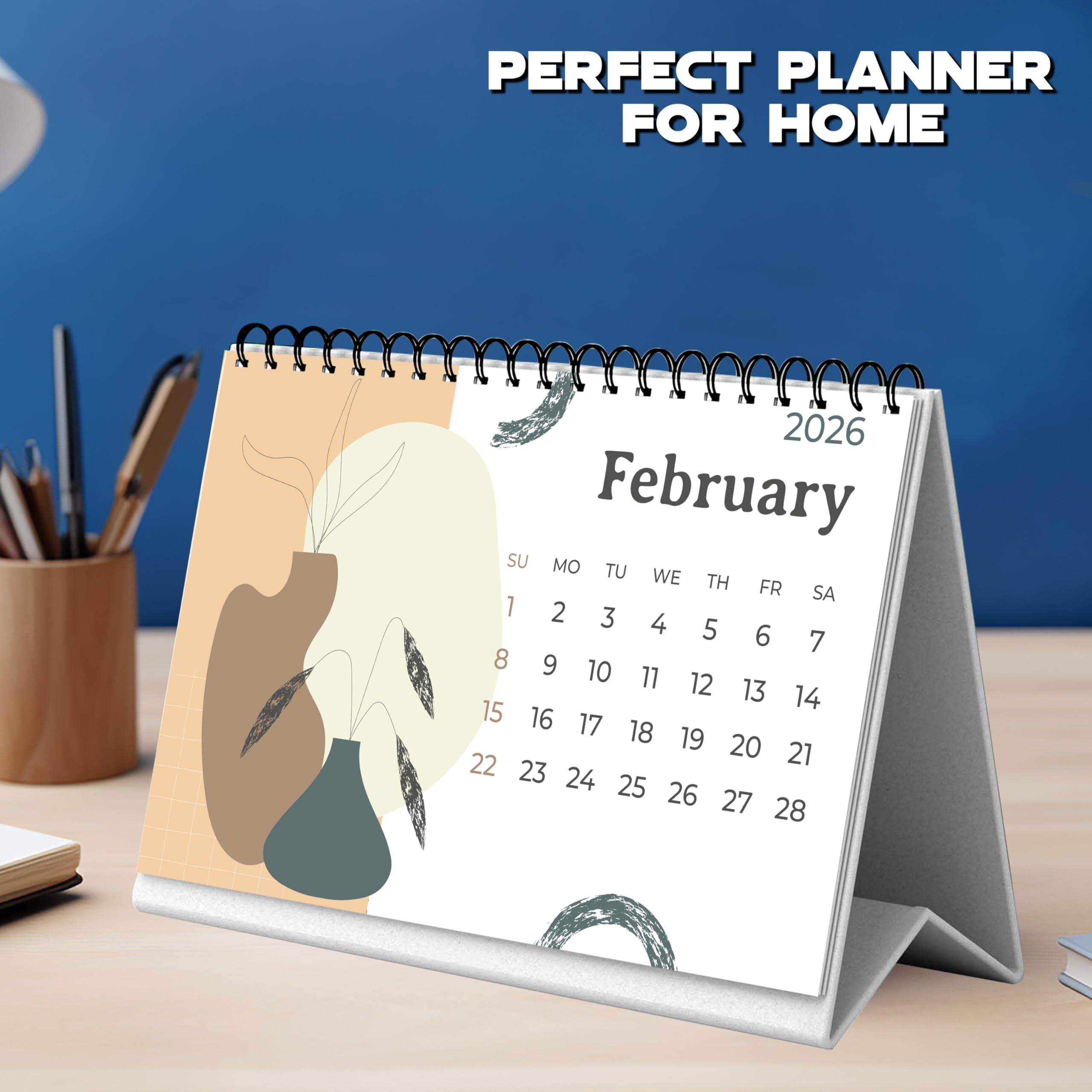 Trueflair 2025 Desk Calendar - A5 Size Daily Planner & Organizer For Home, Office, Or Study