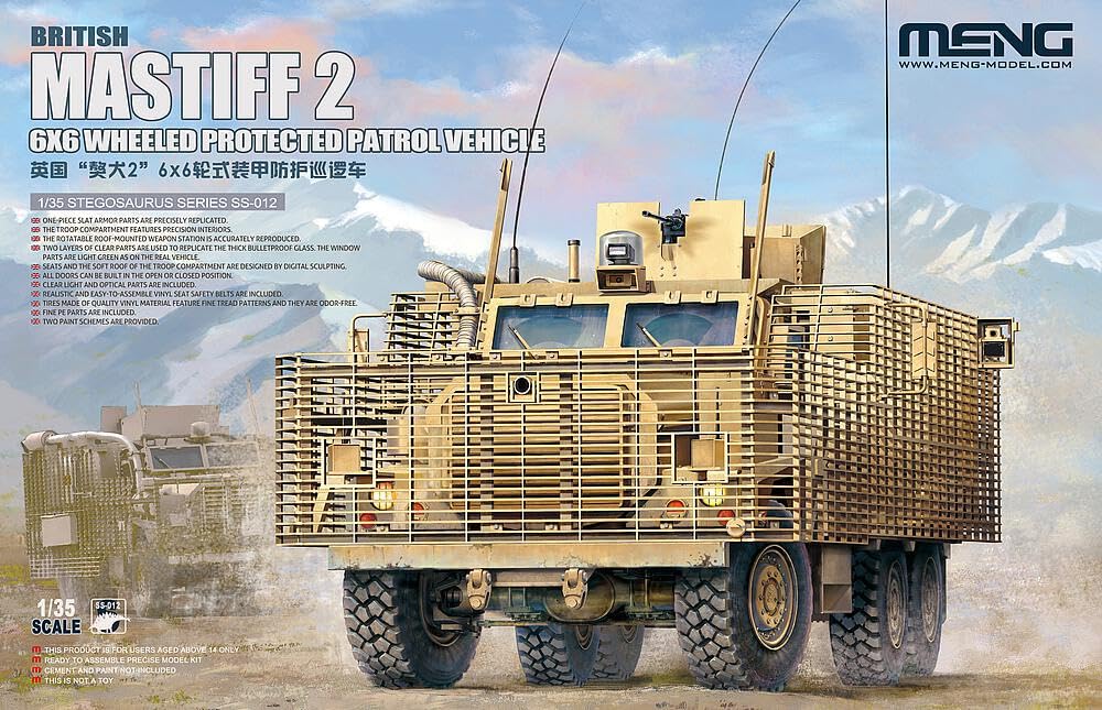 Meng Model 1:35 - British Mastiff 2, 6x6 Wheel Patrol