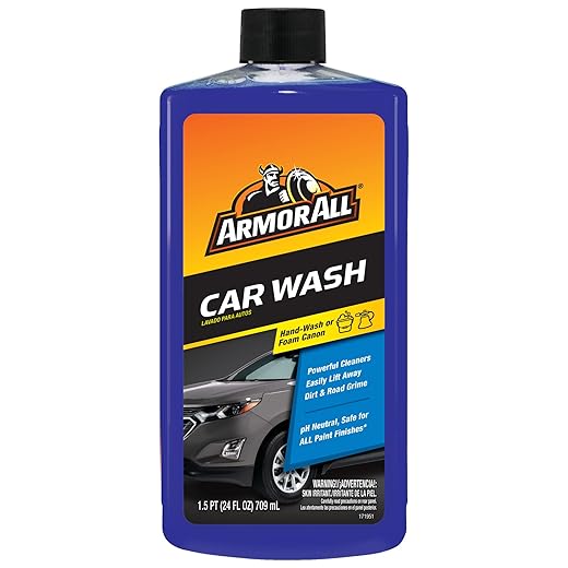 Armor All, Shampoo para Auto, 24 oz, Azul