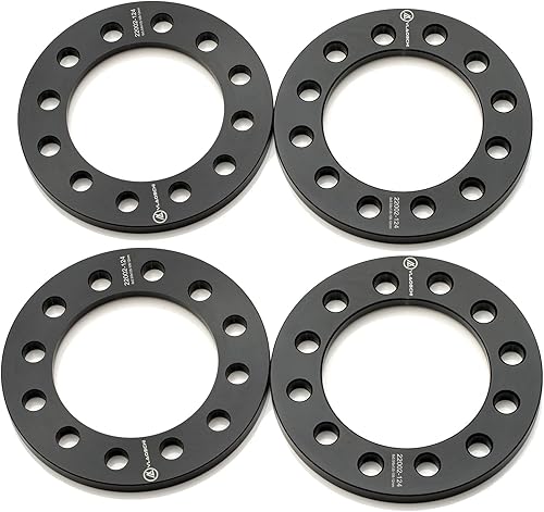 Miniatura 10 de VLAOSCHI Espaciadores de rueda forjados negros de 6 x 5 6 x 120 6 x 127 de 14 de pulgada (0.236 in) compatibles con Chevy GMC 6 Lug para Trailblazer