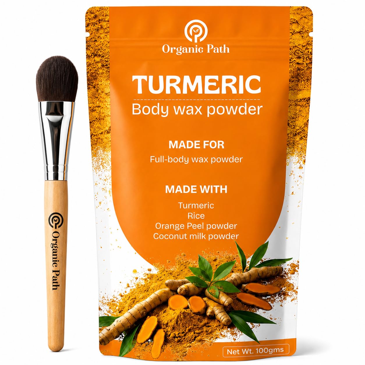 Organic Path Turmeric Body Wax Powder, Natural Hair Removal Solution,10 Min Painless Herbal Hair Removal Waxing Powder, All Types Of Hair Skin Hands Legs Underarms Private Bikini Part 100Gm-image-32
