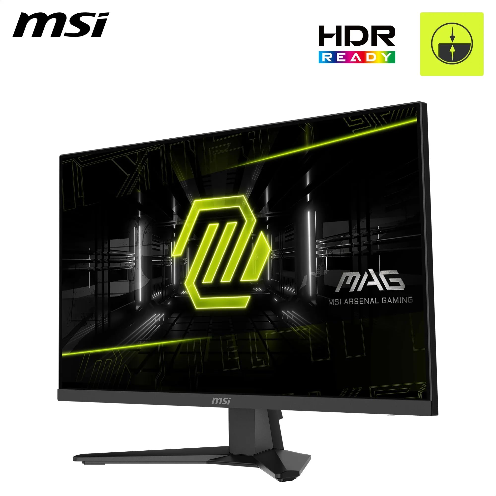MSI MAG 274F Écran Gaming 27'' FHD - Dalle Rapid IPS 1920 x 1080, 200 Hz / 0,5 ms (GtG), HDR Ready, AMD FreeSync Premium, HDMI 2.0b, P 1.2a, Design sans Bordure, inclinable, Noir
