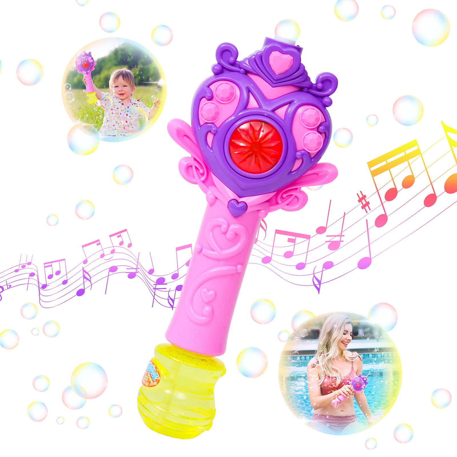 Buy Tinleon Bubble Machine Bubble Wand for Kids Bubble Blower Bubble