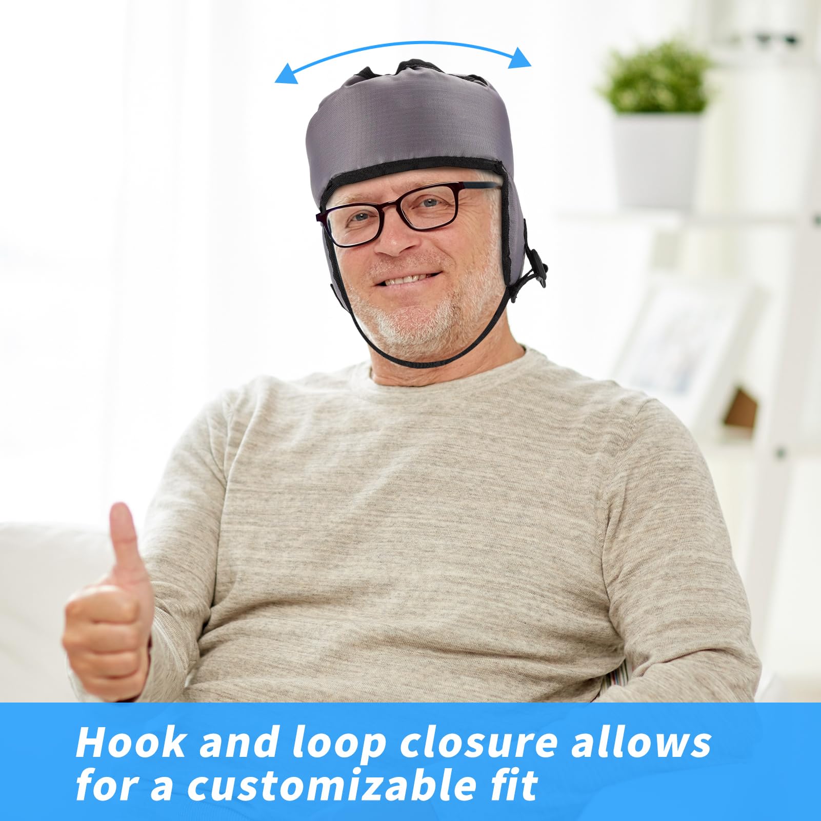 Elderly Safety Helmet Thick Soft Adjustable Cap Anti-Collision Head Protection Elastic Cotton Hat for Older Seniors - Image 4