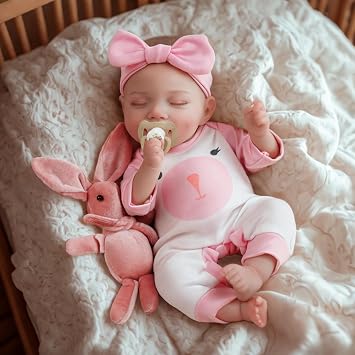 JIZHI Lifelike Reborn Baby Dolls - 12 Inch Realistic-Newborn Baby Dolls Girl Handmade Real Life Dolls with Clothes for Kids Age 3+