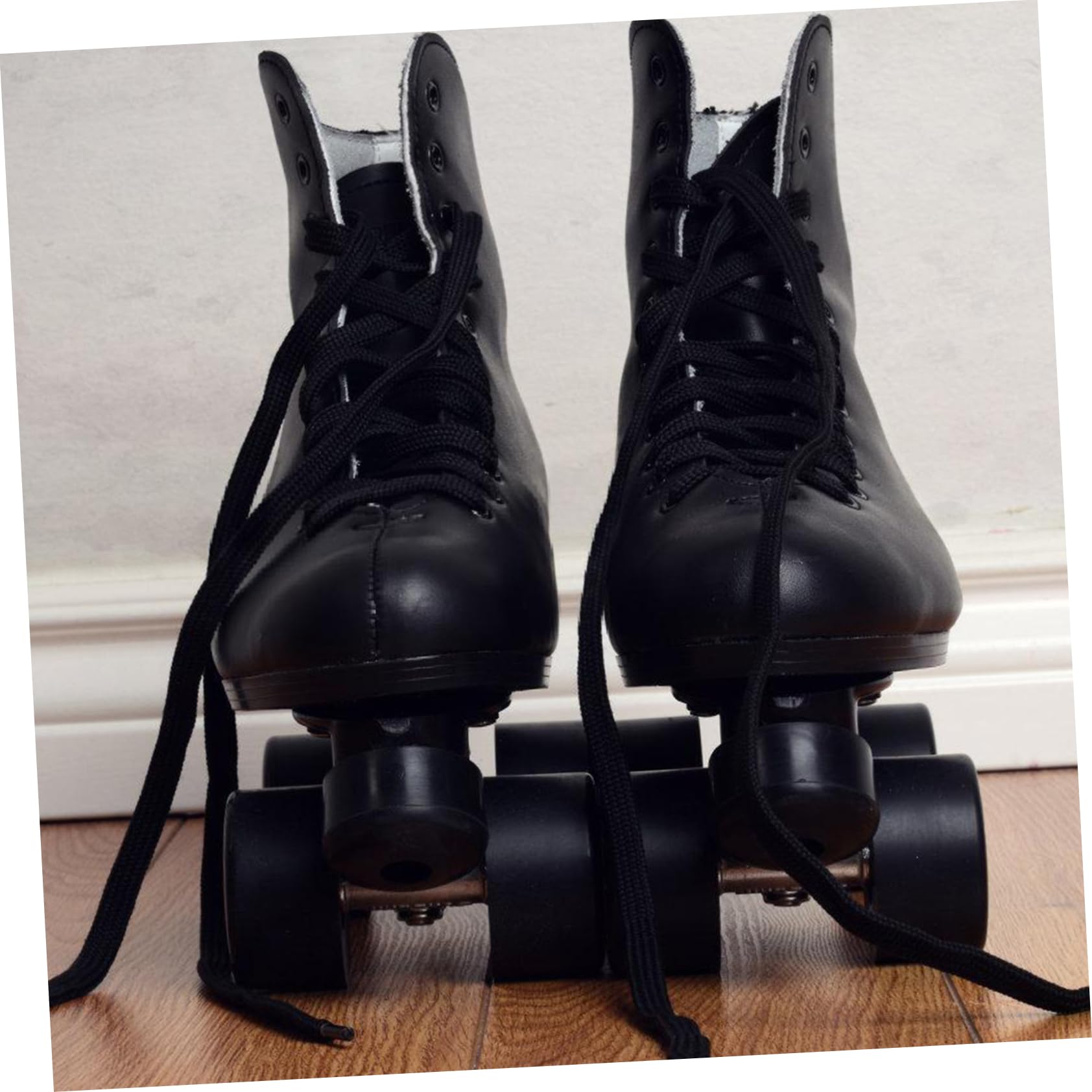 ibasenice De Patins Remplaçables Glace Plaquettes De Frein Patinage Doigt De Pied Professionnel Freins pour Patins À roulettes Caoutchouc Black