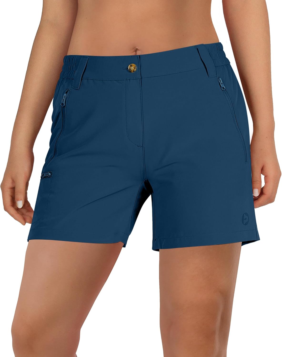 Outdoor Ventures Women's Hiking Shorts Stretch Lightweight Golf Shorts Quick Dry UPF 50+ 5 inch Cargo Short for Camping