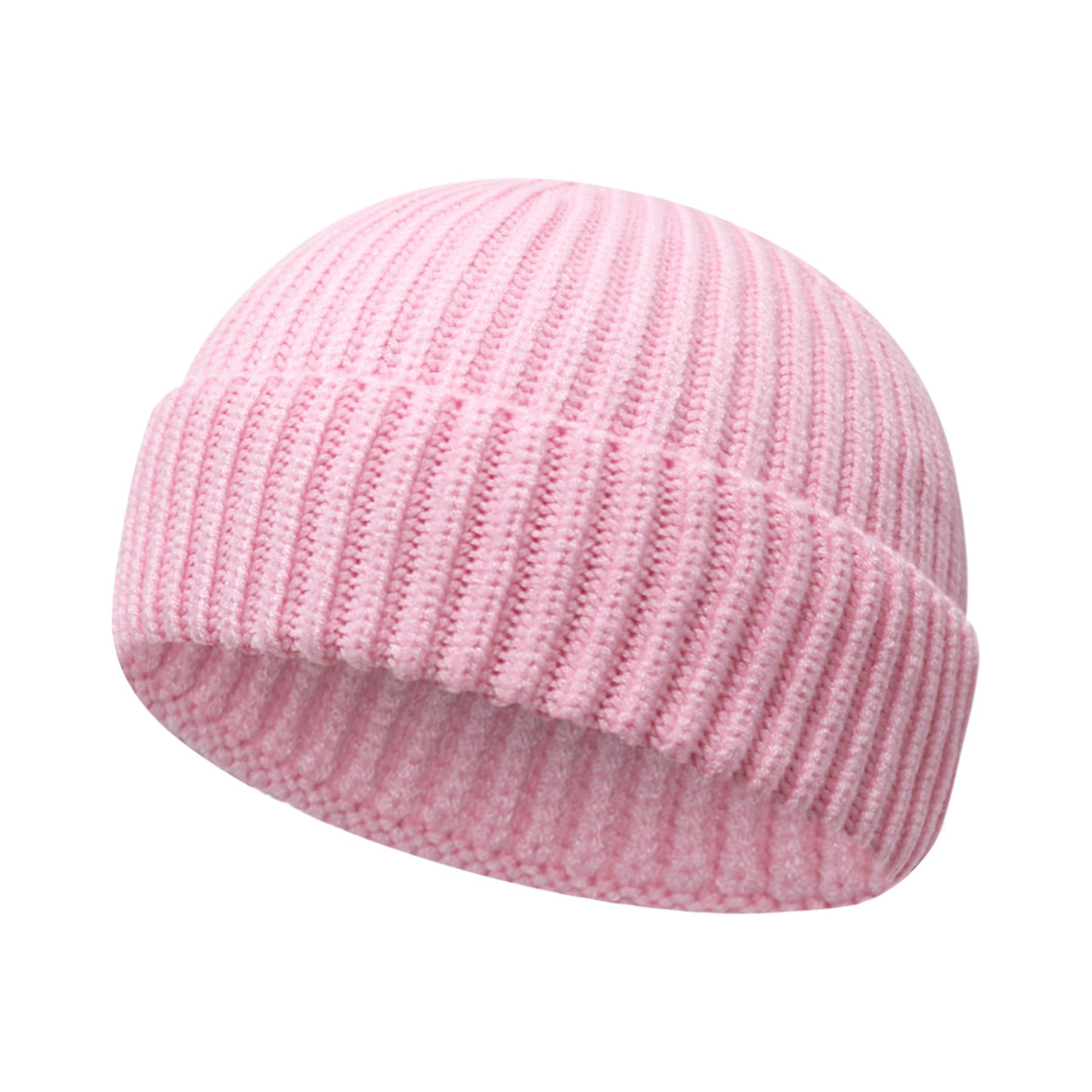JYxingchi Wool Fisherman Beanies for Men Women Short Cuff Knit Beanie Winter Warm Hats Trawler Hat Stylish Watch Cap