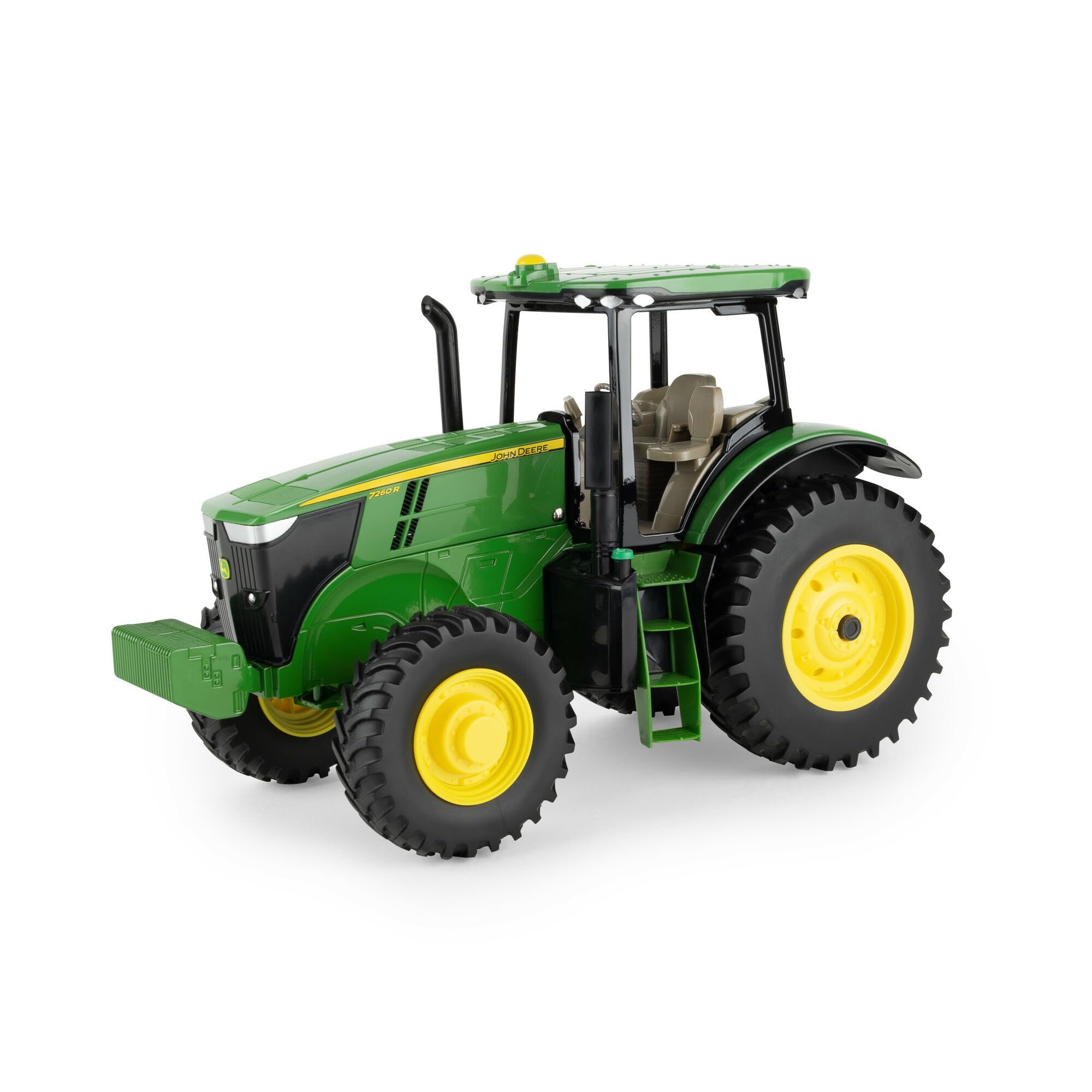 TOMY John Deere LP87295 7260R Traktor, Maßstab 1:16, Druckgusskörper, lenkbare Vorderachse & Hinterradkupplung