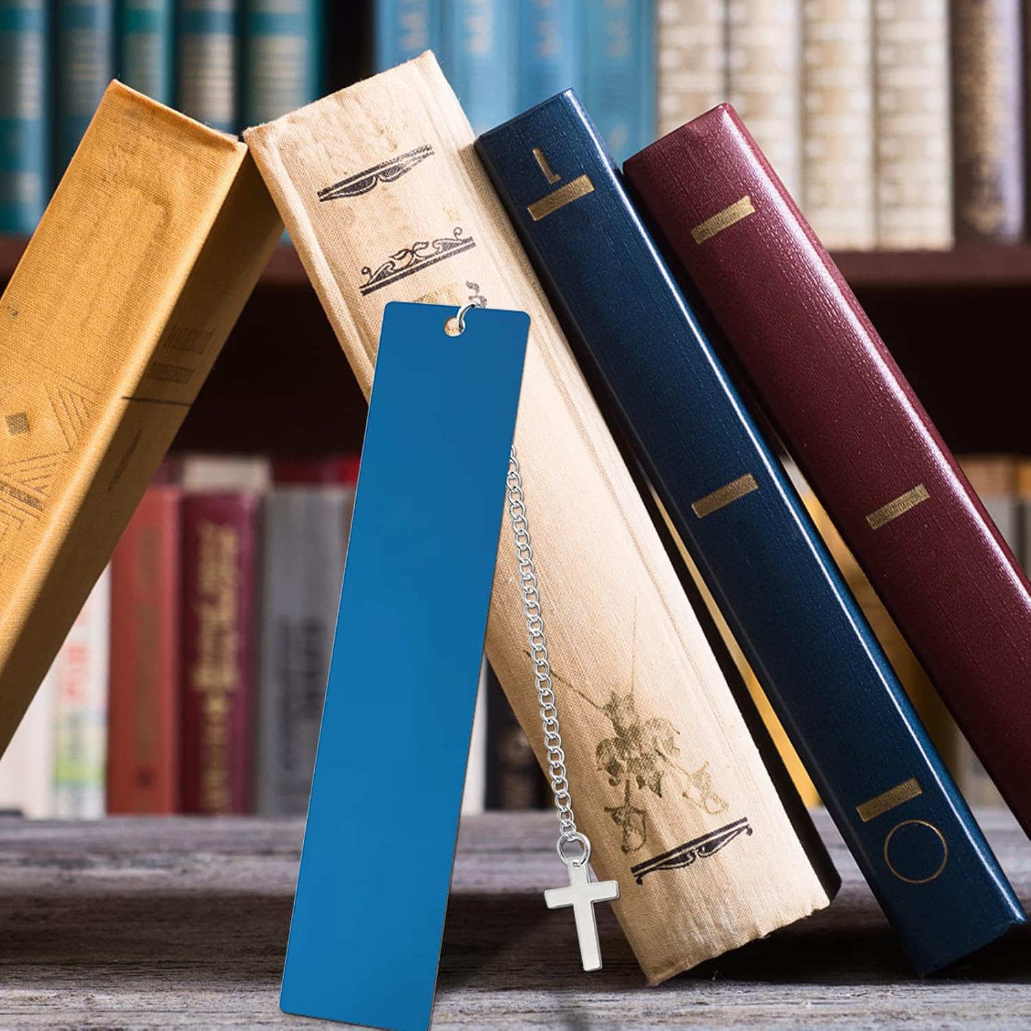 Personalized Bookmarks- Metal Custom Bookmarks Engraved Photo Text- Stainless Steel Customized Bookmark for Men Women Kids,Teachers,Students,Book Lovers Gifts for Valentine's Day,Birthday - Image 4