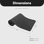 Tapis de yoga BalanceFrom, tapis d'exercice extra épais de 1 po en haute densité, tapis de yoga anti-déchirure avec sangle de transport, adapté à divers exercices de yoga, plusieurs couleurs
